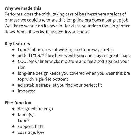 Lululemon Core Set Bra - Picture 8 of 8